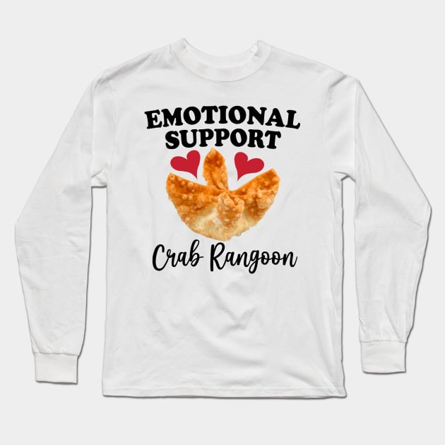 Crab Rangoon| Meme stickers, adult Shirt, stickers, self care stickers Long Sleeve T-Shirt by ILOVEY2K